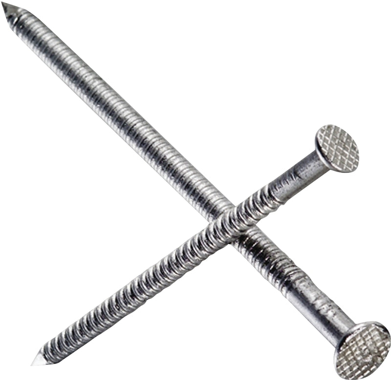 Simpson Strong-Tie S8PTD1 Deck Nail, 8D, 2-1/2 in L, 304 Stainless Steel, Bright, Full Round Head, Annular Ring Shank