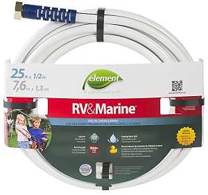 Swan MRV12025 Water Hose, 1/2 in ID, 25 ft L, White