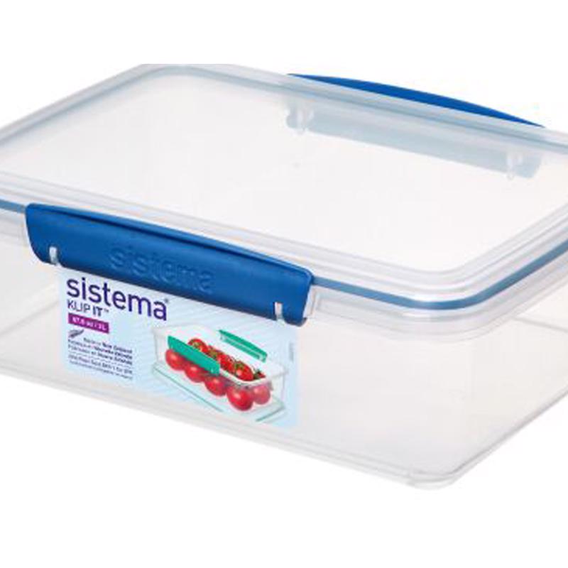 Sistema Klip It 2 L Clear Food Storage Container 1 pk, Pack of 6