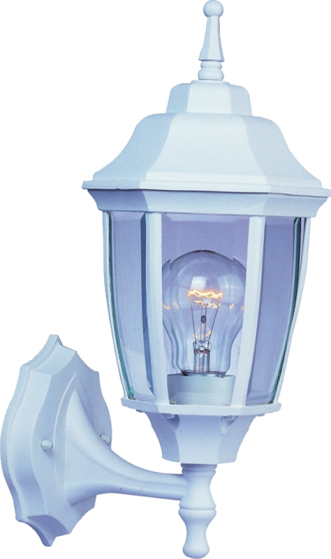 Boston Harbor BRT-BPP1611-WH3L Outdoor Lantern, 120 V, 60 W, CFL Lamp, Aluminum Fixture, White