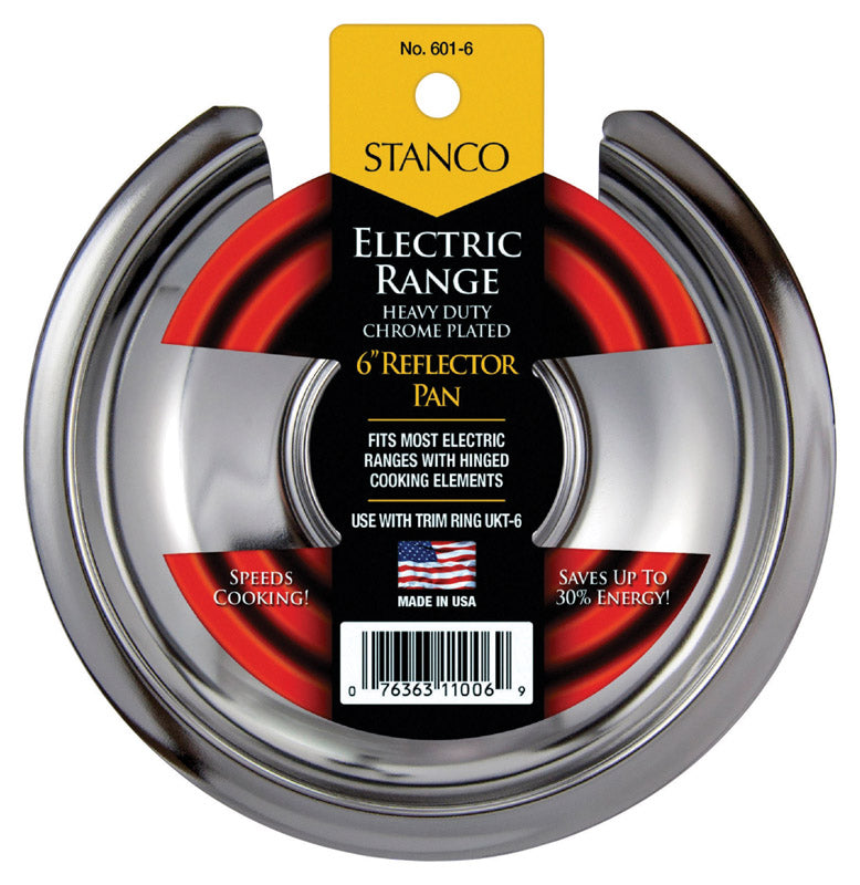 Stanco Steel Reflector Pan 6 in. W, Pack of 6