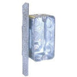 Raco 661 Series Handy Box, 13 cu-in, 1-Gang, 8-Knockout, 1/2 in Knockout, Galvanized Steel, Gray, Bracket Mounting