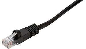 Zenith PN10145EB Network Cable, 14 ft L, 5e Category Rating, Black Sheath