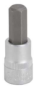 Vulcan 3506009022 Hex Bit Socket, 10 mm Tip, 3/8 in Drive, Chrome, 1-7/8 in OAL