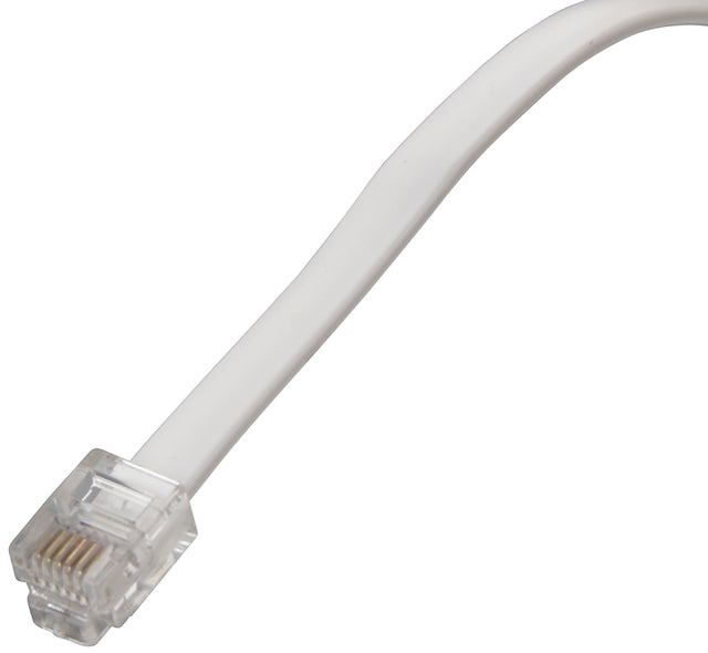 Zenith TL1007W Telephone Cord, White Sheath, 7 ft L