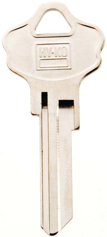 Hy-Ko 11010KW10 Key Blank, Brass, Nickel, For: Kwikset Cabinet, House Locks and Padlocks, KW10 Key Number, Pack of 10