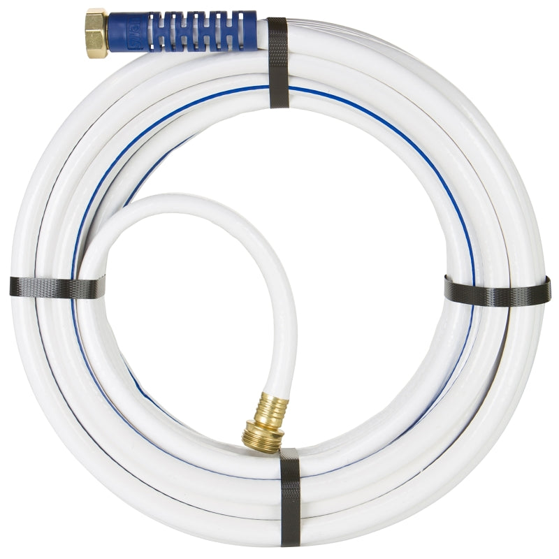 Swan MRV12050 Water Hose, 1/2 in ID, 50 ft L, White
