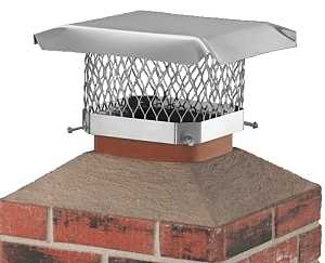 Shelter SCSS1313 Chimney Cap, Stainless Steel, Fits Duct Size: 11-1/2 x 11-1/2 to 13-1/2 x 13-1/2 in