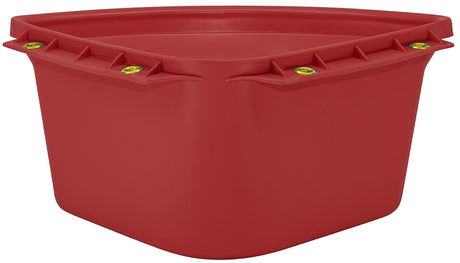 Fortex-Fortiflex CF-24R Corner Feeder, 24 qt Volume, Rubber Polymer, Red