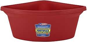 Fortex-Fortiflex CF-24R Corner Feeder, 24 qt Volume, Rubber Polymer, Red