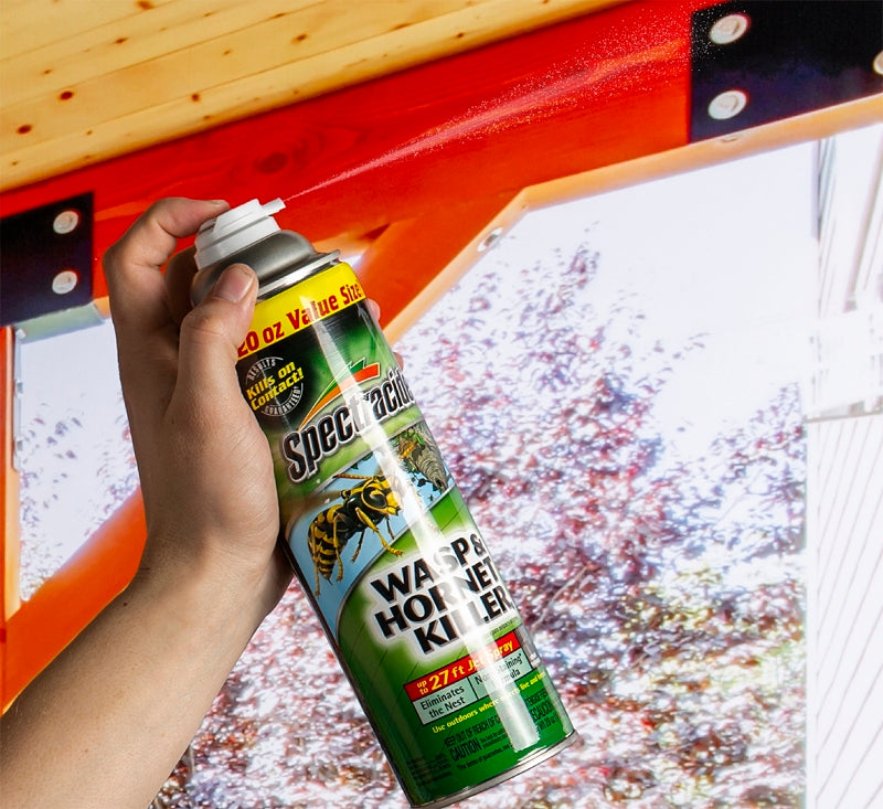Spectracide HG-97221 Wasp and Hornet Killer, Liquid, Spray Application, Outdoor, 18.5 oz Aerosol Can