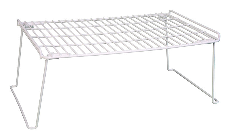 Grayline Life Organized 12 in. H X 9 in. W X 20 in. L PE Coated White Stackable Shelf