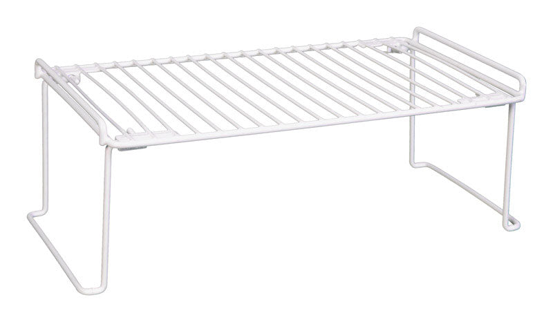 Grayline Life Organized 6 in. H X 9 in. W X 17 in. L PE Coated White Stackable Shelf