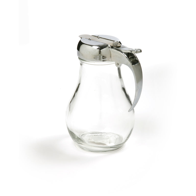 Norpro Silver/Clear Glass/Steel Syrup Dispenser 12 oz
