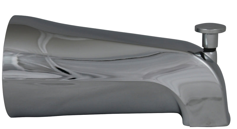 Plumb Pak PP22536 Bathtub Spout, 13 in L, 7 in W, 10 in H, 3/4 in Connection, IPS, Chrome Plated