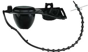 Plumb Pak PP23503 Flapper Tank Ball, Vinyl, Black, For: Plastic, Brass and Old Style Crane Flush Valves