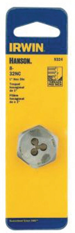 Irwin 9324 Machine Screw Die, #8-32 Thread, NC Thread, Right Hand Thread, HCS