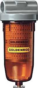 DL Goldenrod 495 Series Fuel Filter, 150 psi Pressure, 1 in Connection, NPT, 25 gpm