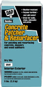 DAP Bondex 10466 Concrete Patcher and Resurfacer, Gray, 5 lb, Pack of 6