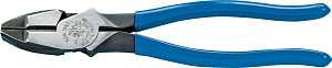 Klein Tools D2000-9NE Lineman's Plier, 9-3/8 in OAL, Light Blue Handle, 1-1/4 in W Jaw, 1.594 in L Jaw