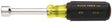 Klein Tools 630-1/4 Nut Driver, 1/4 in Drive, 6-3/4 in OAL, Cushion-Grip Handle, Black/Yellow Chrome Handle, Nonmagnetic