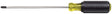 Klein Tools 603-10 Screwdriver, #2 Drive, Phillips Drive, 14-5/16 in OAL, 10 in L Shank, Rubber Handle
