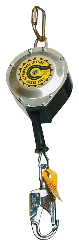 Guardian Fall Protection 10915 Self-Retracting Lifeline, 130 to 310 lb, 30 ft L Line