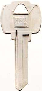 Hy-Ko 11010FA2 Key Blank, Brass, Nickel, For: Falcon Cabinet, House Locks and Padlocks, FA2 Key Number, Pack of 10