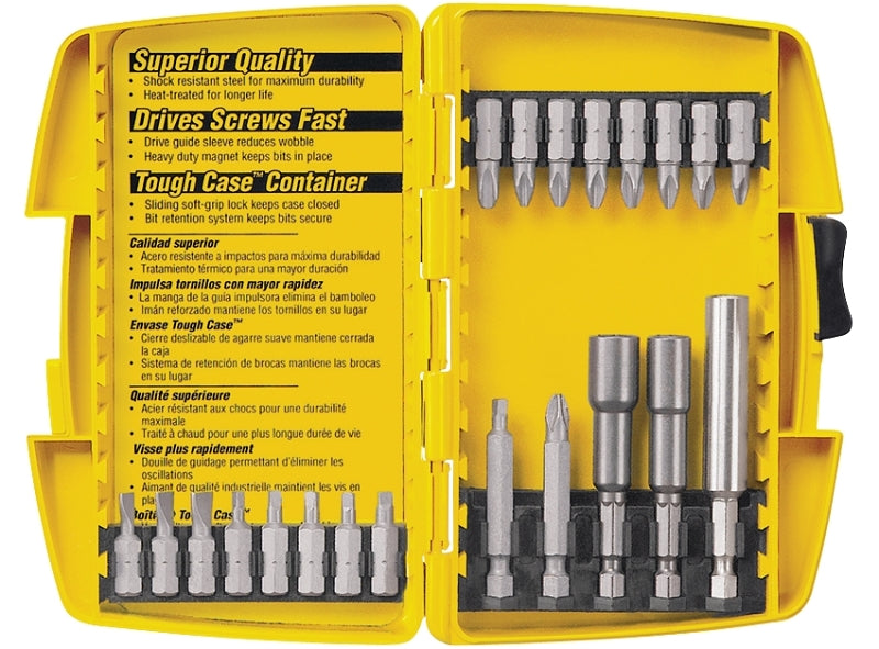 DEWALT DW2161 Screwdriver Bit Set, Steel