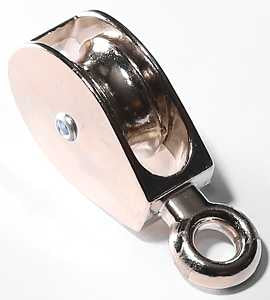 Baron 0174ZD-1-1/2 Tackle Pulley, 5/16 in Rope, 1-1/2 in Sheave