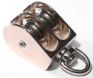 Baron 0178ZD-1-1/2 Rope Pulley, 5/16 in Rope, 1-1/2 in Sheave, Cadmium