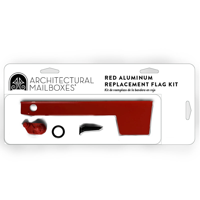 Gibraltar Mailboxes RF000R06 Mailbox Kit, Aluminum, Red