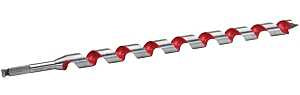 Milwaukee 48-13-6000 Ship Auger Bit, 1 in Dia, 18 in OAL, Spiral Flute, 7/16 in Dia Shank, Hex Shank