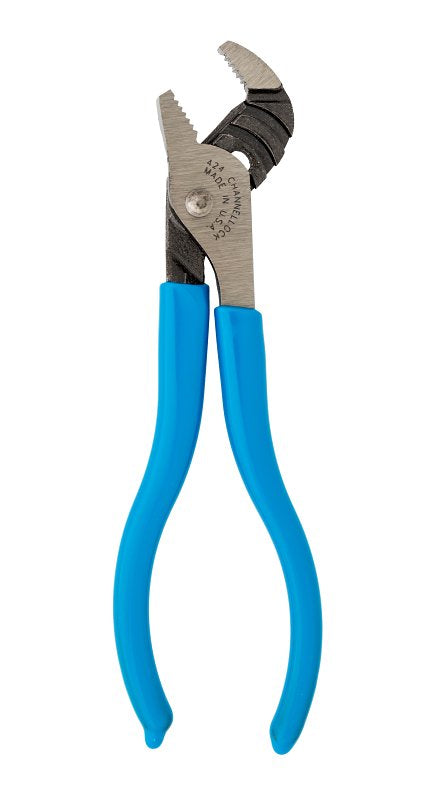 Channellock 424 Tongue and Groove Plier, 4-1/2 in OAL, 1/2 in Jaw Opening, Blue Handle, Cushion-Grip Handle