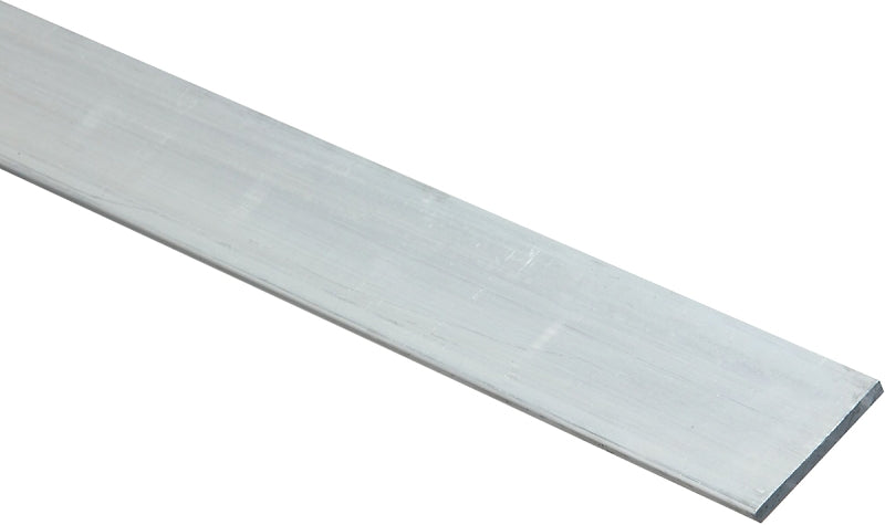 National Hardware 4200BC Series N247-106 Flat Bar, 1-1/2 in W, 48 in L, 1/8 in Thick, Aluminum, Mill