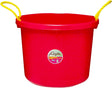 Fortex-Fortiflex MPB-40R Bucket, 40 qt Volume, Fortalloy Rubber, Red