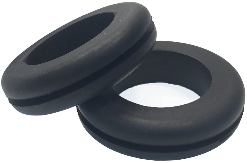 Gardner Bender GHG-1575 Hole Grommet, 3/4 in ID, Vinyl, Black