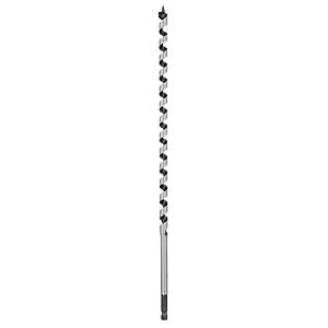 Irwin WeldTec 3043005 Auger Drill Bit, 1/2 in Dia, 17 in OAL, Twist Flute, 1-Flute, 3/8 in Dia Shank