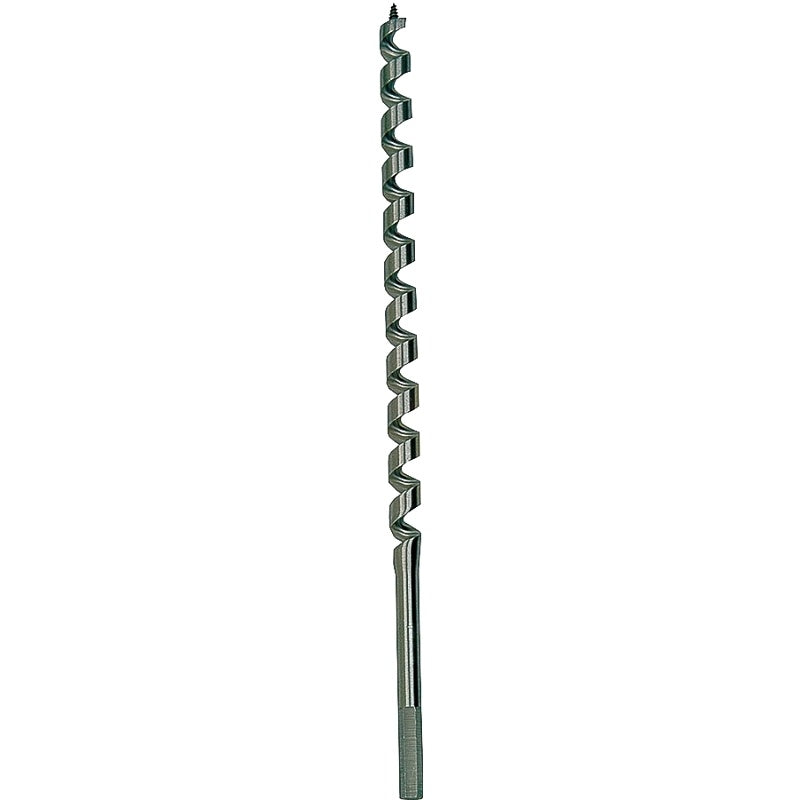 Irwin WeldTec 3043013 Auger Drill Bit, 1 in Dia, 17 in OAL, Twist Flute, 1-Flute, 7/16 in Dia Shank