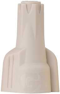 Gardner Bender Hex-Lok 25-1H1 Wire Connector, Tan, 22 to 8 AWG Wire, Copper Contact, Thermoplastic, 25/BAG