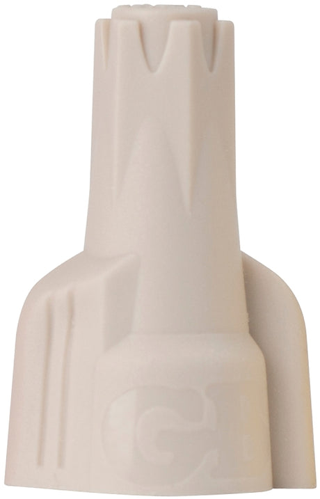 Gardner Bender Hex-Lok 25-1H1 Wire Connector, Tan, 22 to 8 AWG Wire, Copper Contact, Thermoplastic, 25/BAG