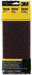 3M 7414 Stripping Pad, 11 in L, 4-3/8 in W, Medium