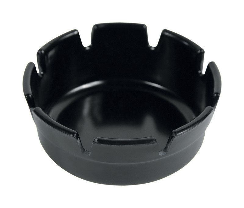 Fox Run Black Melamine Ashtray, Pack of 12