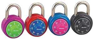 Master Lock 1530DCM Padlock, 9/32 in Dia Shackle, 3/4 in H Shackle, Steel Shackle, Steel Body, Anodized Aluminum, Pack of 4