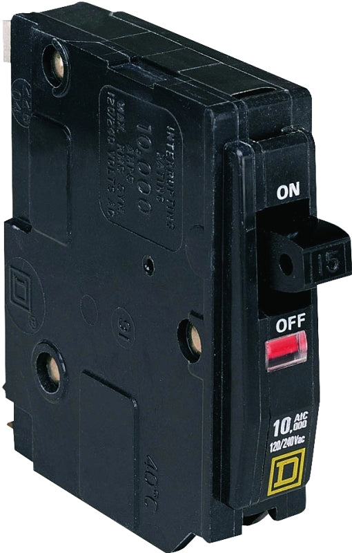 Square D QO QO130CP Circuit Breaker, Mini, 30 A, 1 -Pole, 120/240 VAC, 48 VDC, Fixed Trip, Plug Mounting