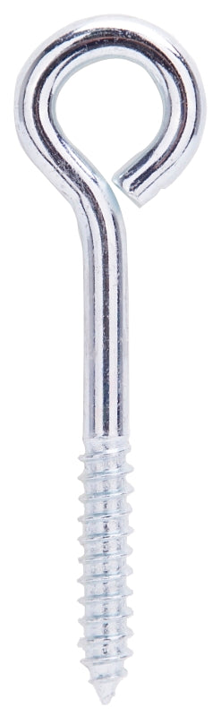 ProSource LR249 Lag Screw Eye, 7.8 mm Thread, Screw Thread, 1-1/2 in L Thread, 1-1/16 in Dia Eye, 209 lb Working Load, Pack of 10
