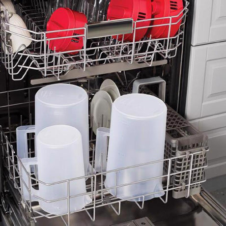 Rubbermaid 2 qt Clear/Red Pitcher Plastic, Pack of 2