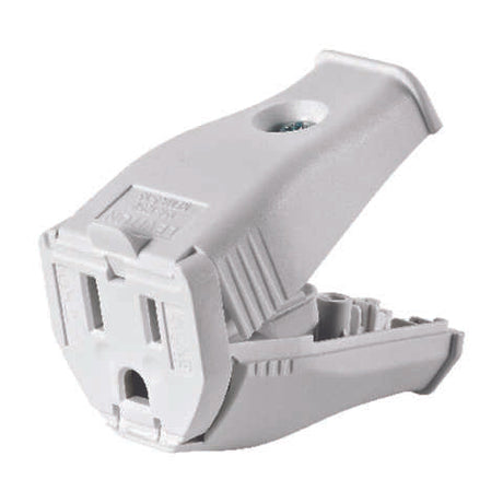 Leviton Commercial and Residential Thermoplastic Straight Blade Connector 5-15R 2 Pole 3 Wire