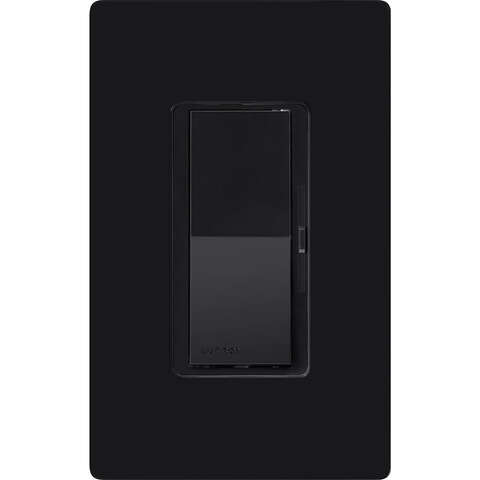 Lutron Diva Black 600 W 3-Way Dimmer Switch 1 pk