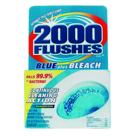 2000 Flushes Clean Scent Automatic Toilet Bowl Cleaner 3.5 oz Tablet, Pack of 12